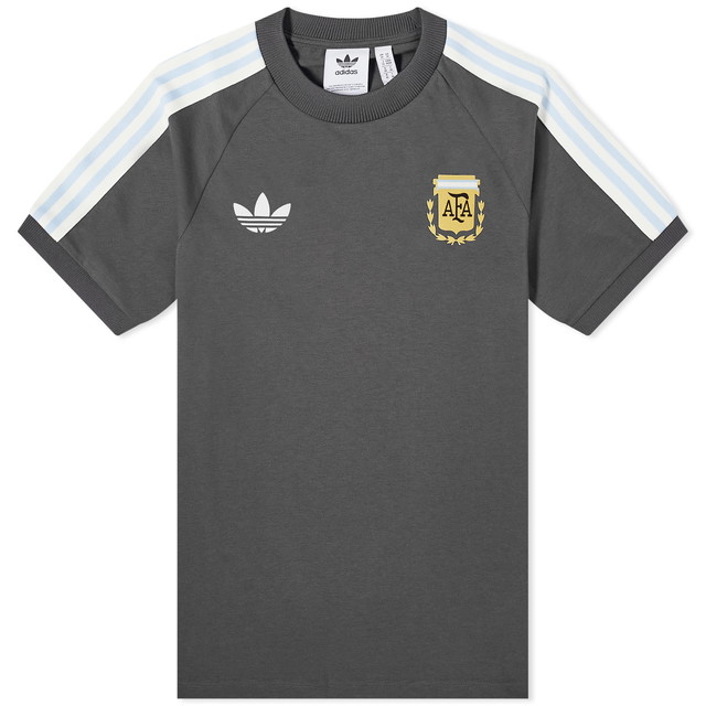 Póló adidas Originals Adidas Men's Argentina OG 3 Stripe Tee Utility Black Fekete | IU2154