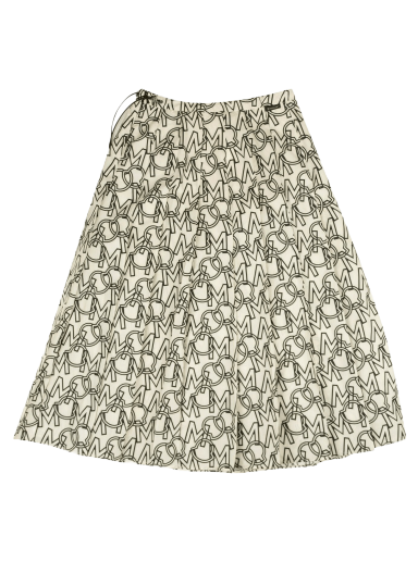 Szoknya Moncler Logo Print Pleated Skirt Fekete | F20932D71200 54AQP