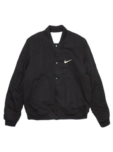 Bomber dzsekik Nike Stüssy x Reversible Varsity Jacket Fekete | FJ9153-010