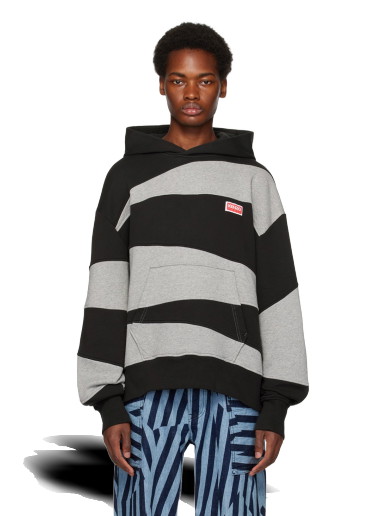 Sweatshirt KENZO Paris Dazzle Stripe Hoodie Szürke | FD65SW0624MB