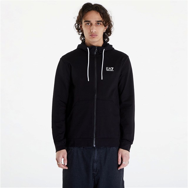 Sweatshirt Emporio Armani EA7 Felpa Black Fekete | 3DPM53PJ05Z1200
