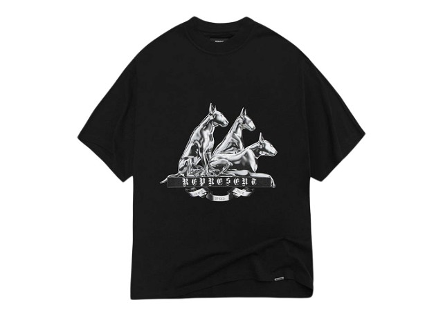 Póló Represent Clo Represent Bullterrier T-Shirt Jet Black Fekete | M05210-01