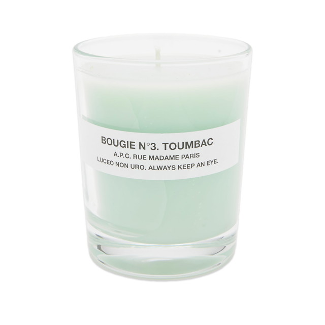 Gyertyák A.P.C. Candle No.3 in Toumbac Zöld | YBZAA-M84001-VAC