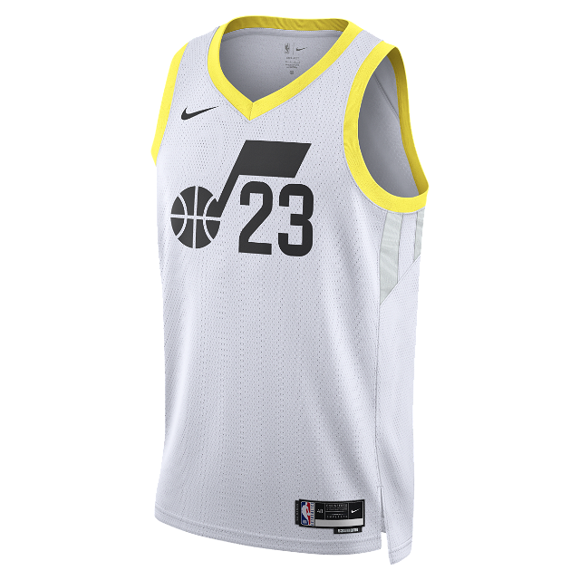 Sportmezek Nike Dri-FIT NBA Swingman Utah Jazz Association Edition 2022/2023 Fehér | DN2097-108