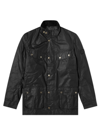 Dzsekik Barbour International Duke Wax Jacket Fekete | MWX0337BK91