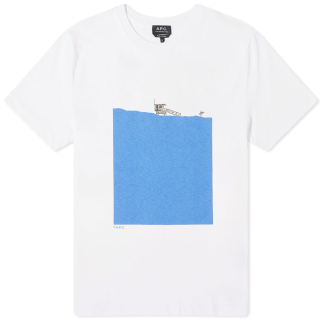 Póló A.P.C. Crush T-Shirt Kék | COGCK-H26363-IAA