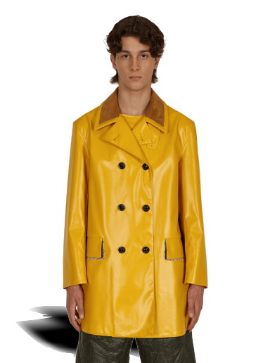 Kabátok Maison Margiela Coated Cotton Double Breasted Raincoat Sárga | S50AM0516S53549 174