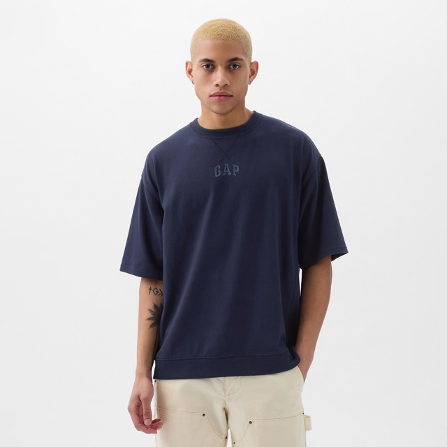 Micro Logo Tee Navy Uniform