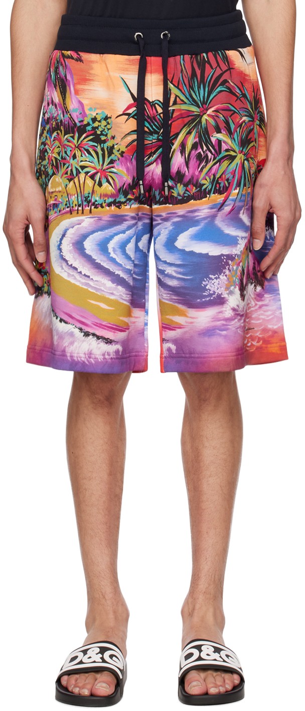 Rövidnadrág Dolce & Gabbana Multicolor Jogging Shorts Többszínű | GVB7HTHI7PJ