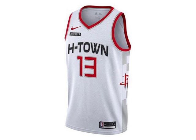 Sportmezek Nike NBA Houston Rockets James Harden Jersey White Fehér | AV4640-101