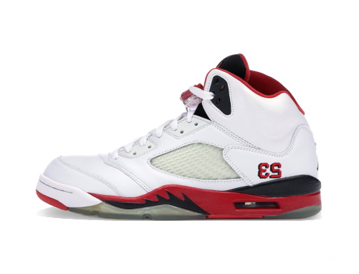 Sneakerek és cipők Jordan Jordan 5 Retro "Fire Red" (2006) Fehér | 136027-162
