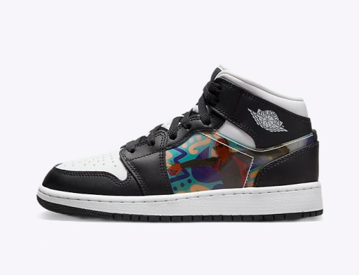 Sneakerek és cipők Jordan Air Jordan 1 Mid "Hologram" GS Fekete | DR9495-001