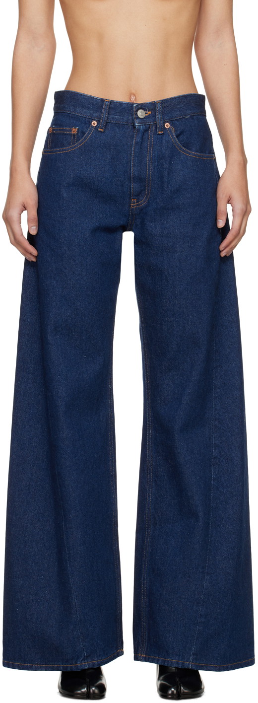 Farmer Maison Margiela MM6 5-Pocket Jeans Sötétkék | S52LA0225 S30589