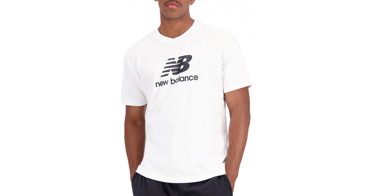 Póló New Balance Essentials Stacked Logo Fehér | mt31541-wt, 1