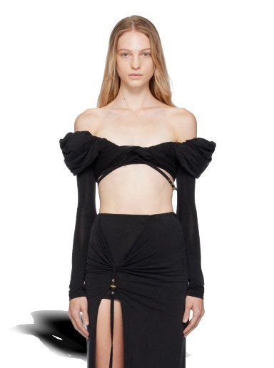 Póló Jacquemus Le Chouchou 'Le Haut Spalla' Blouse Fekete | 23H233TO072-2307