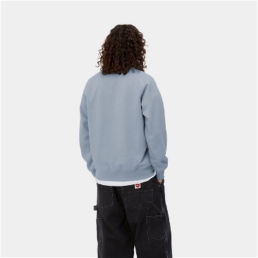 Sweatshirt Carhartt WIP Chase Sweatshirt "Mirror / Gold" Kék | I026383_1R2_XX, 3