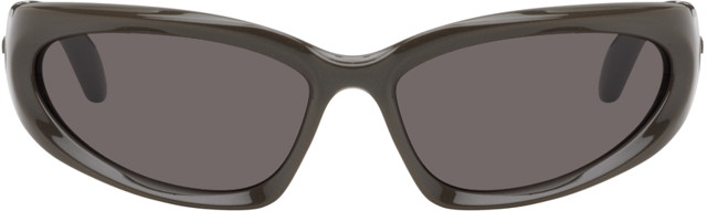 Napszemüveg Balenciaga Swift Oval Sunglasses Szürke | BB0157S-008