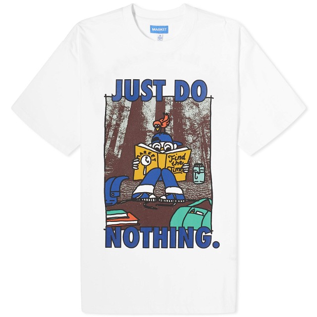 Póló MARKET Just Do Nothing T-Shirt Fehér | 399001857-WHT