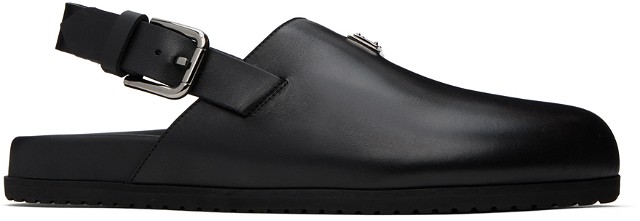 Sneakerek és cipők Dolce & Gabbana Black Logo Mules Fekete | A80402AQ765