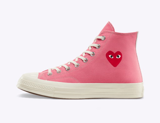 Sneakerek és cipők Converse Comme des Garçons PLAY x Chuck Taylor All-Star 70s Hi Rózsaszín | 168301C