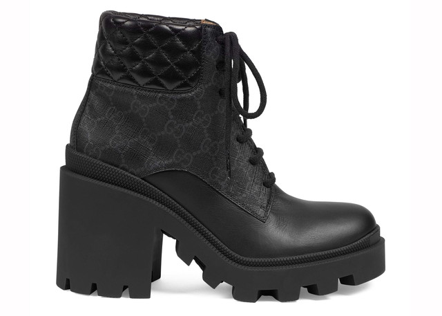 Sneakerek és cipők Gucci GG Ankle Boot Black Fekete | 659691 UC810 1000