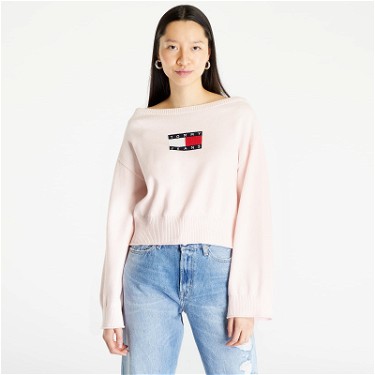Sweatshirt Tommy Hilfiger Center Flag Pullover Rózsaszín | DW0DW15750 TJ9, 2
