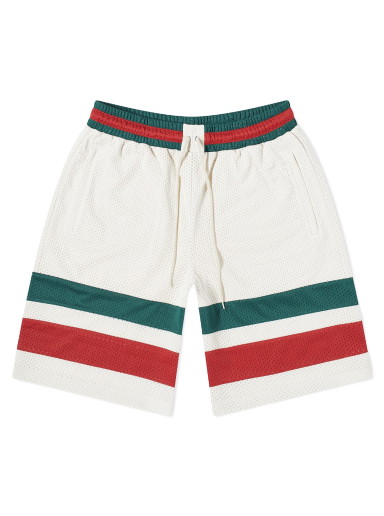 Rövidnadrág Gucci Mesh Fabric Shorts Ivory Fehér | 737407-XJFFK-9325