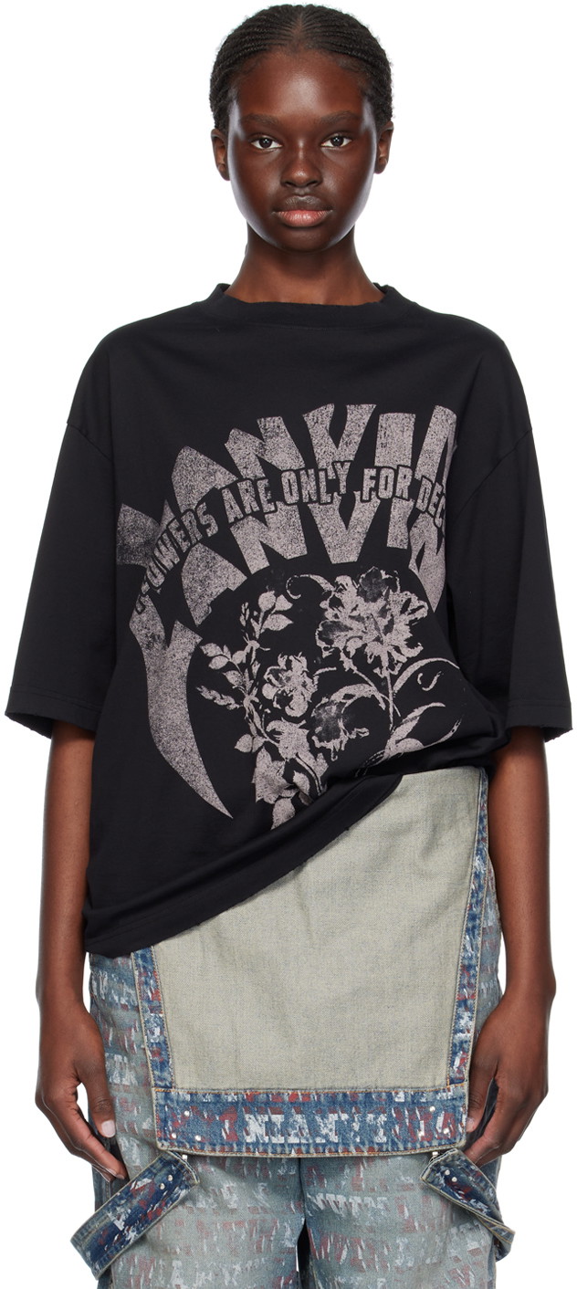 Póló LANVIN Future x T-Shirt Fekete | RU-TS0026-J120-P24