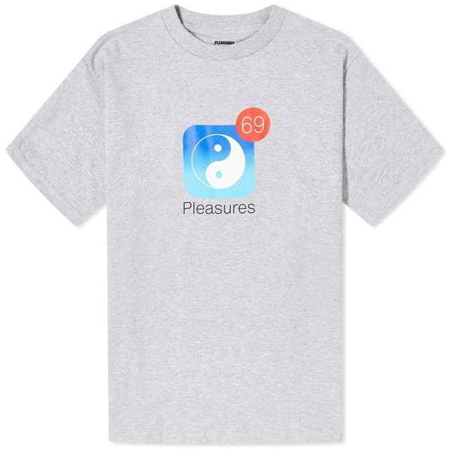 Póló Pleasures Notify T-Shirt Szürke | P24SP052-GREY