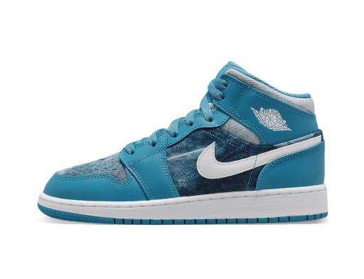 Sneakerek és cipők Jordan Air 1 Mid Washed Denim (GS) Kék | DM8951-400