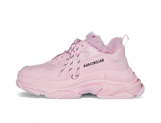 Sneakerek és cipők Balenciaga Triple S Fake Fur Pink W Rózsaszín | 668562W3CQ55000