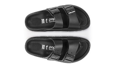 Sneakerek és cipők Birkenstock Arizona Chunky Leather Narrow Fit Fekete | 1024565, 4