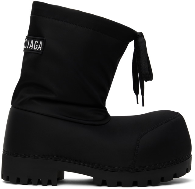 Sneakerek és cipők Balenciaga Black Alaska Low Boots Fekete | 780558 W4SA1