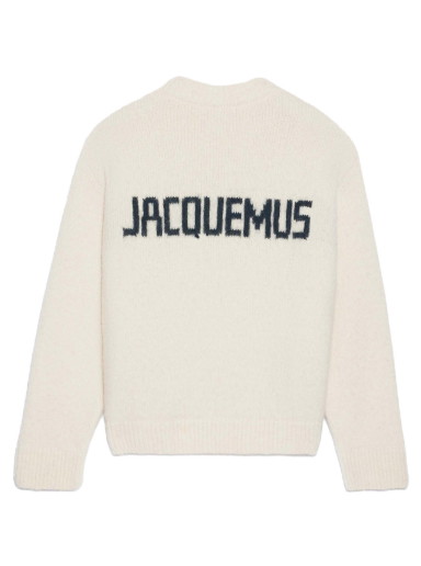 Sweatshirt Jacquemus La Maille Pavane Knitwear Off-White Fehér | 236KN284-2329-110
