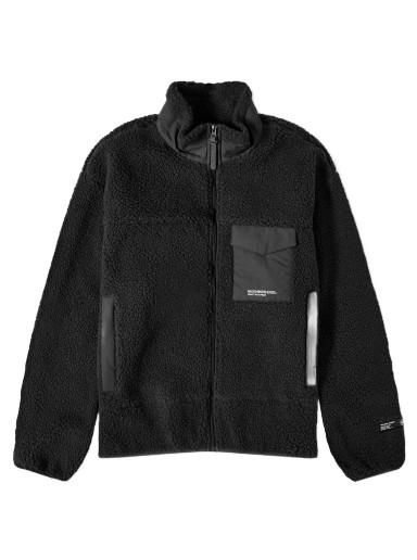 Dzsekik Neighborhood Boa Fleece Jacket Fekete | 232SZNH-JKM05-BK