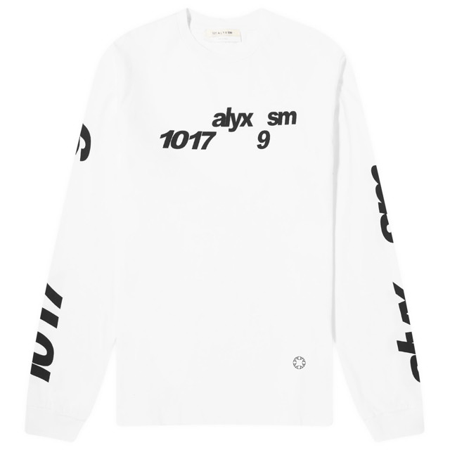 Póló 1017 ALYX 9SM Long Sleeve Logo Fehér | AAUTS0474FA01-WTH0001