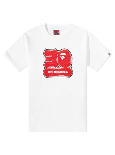 Póló BAPE 30th Anniversary T-Shirt 
Piros | 001TEJ701002F-WHR