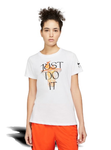 Póló Nike Dri-Fit "Just Do It" Basketball Tee Fehér | DM2569-100