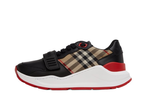 Sneakerek és cipők Burberry Leather Vintage Check Sneakers 'Black' Fekete | 8038184