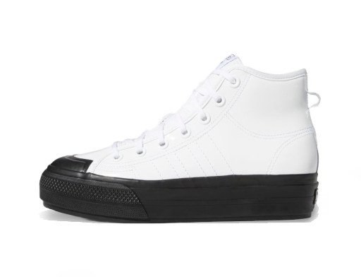 Sneakerek és cipők adidas Originals Nizza RF Platform Mid White Black W Fehér | FY7606