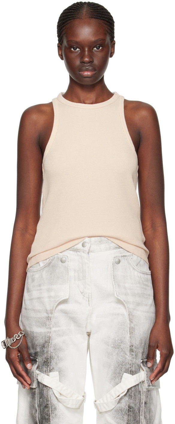 Trikók Acne Studios Patch Tank Top Bézs | CL0264-