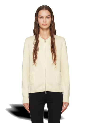 Pulóver Moncler Zip Cardigan Bézs | I20939B00030M1131