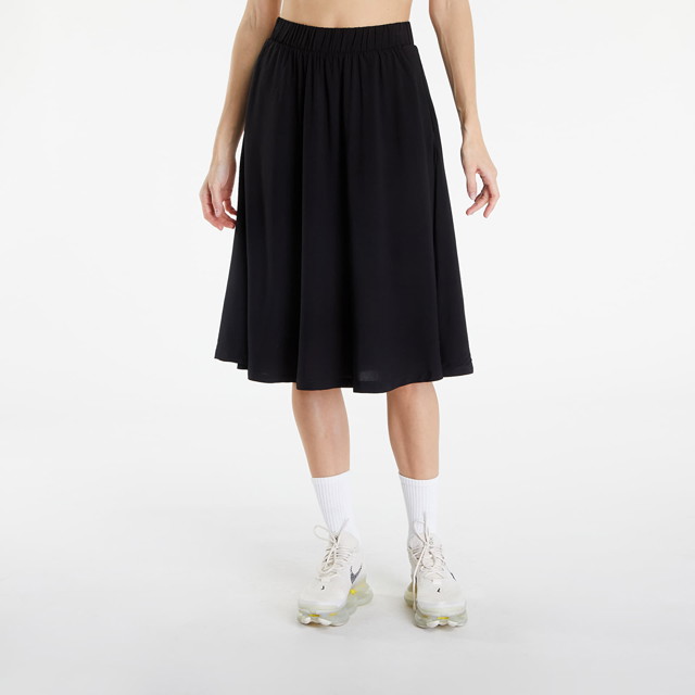 Szoknya Urban Classics Skirt Ladies Viscose Skirt Black Fekete | TB6196-00007