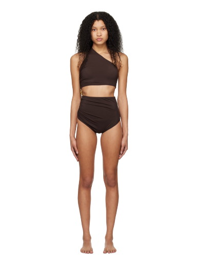 Fürdőruha Bottega Veneta Metal Knot Swimsuit Barna | 729429 V2RN0