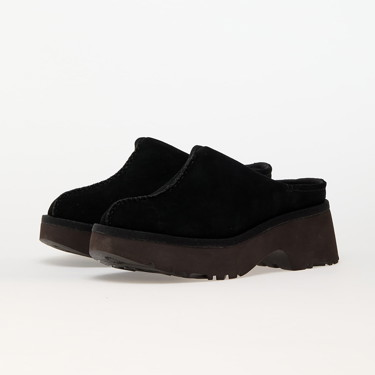 Sneakerek és cipők UGG ® New Heights Clog for Women in Black, Size 3, Suede Fekete | 1152731-BLK, 4