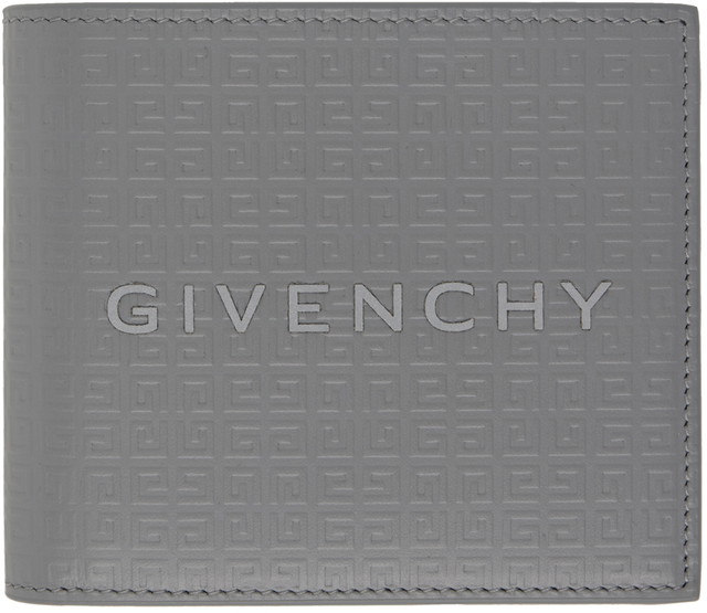 Pénztárca Givenchy 4G Micro Leather Wallet Szürke | BK608NK1VX050