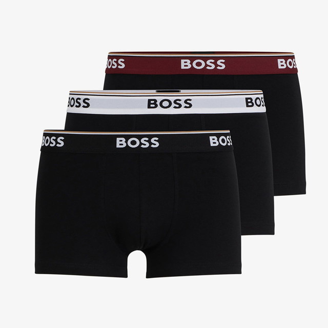 Boxerek BOSS Power 3-Pack Trunk Black Fekete | 50499420-973