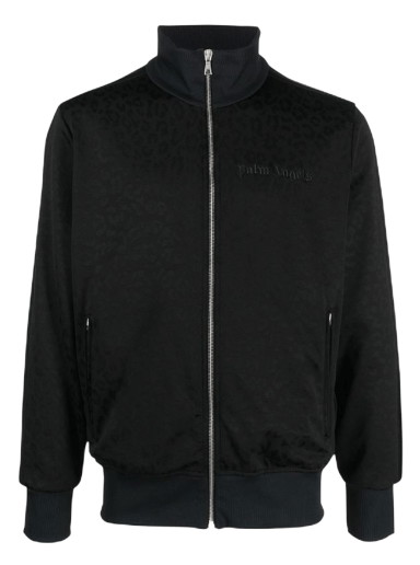 Sweatshirt Palm Angels Tuxedo Leopard Track Jacket Fekete | PMBD001F22FAB0091001