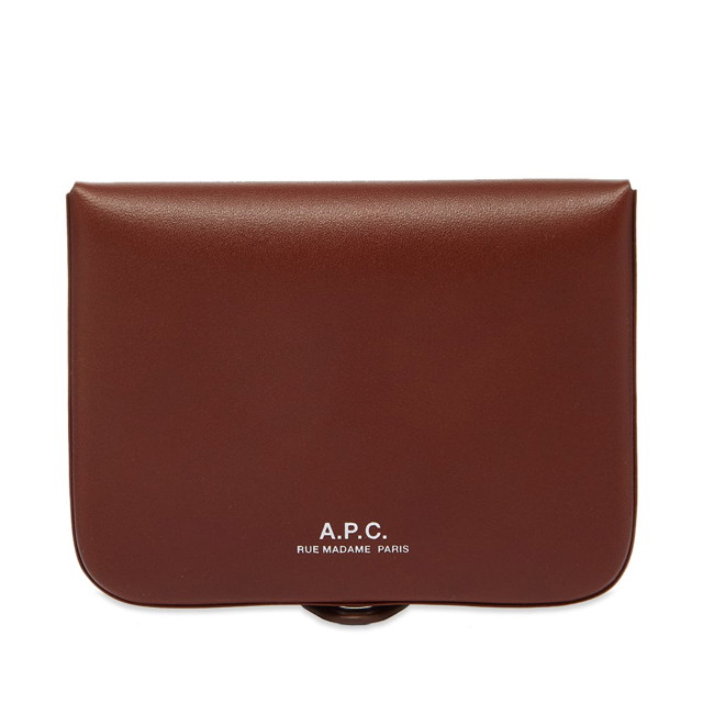 Pénztárca A.P.C. Josh Wallet Burgundia | PXAWV-H63176-CAD