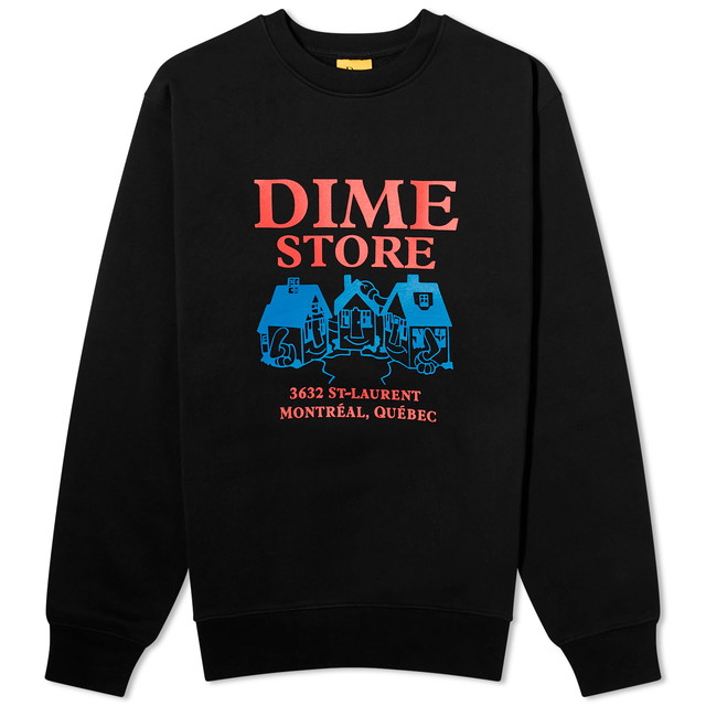 Pulóver Dime Skateshop Sweat Fekete | DIMESP2418BLK